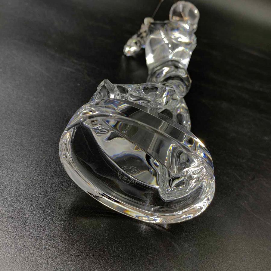 バカラ ゴルフ パターをする男性 アンティーク クリスタル ガラス 置物