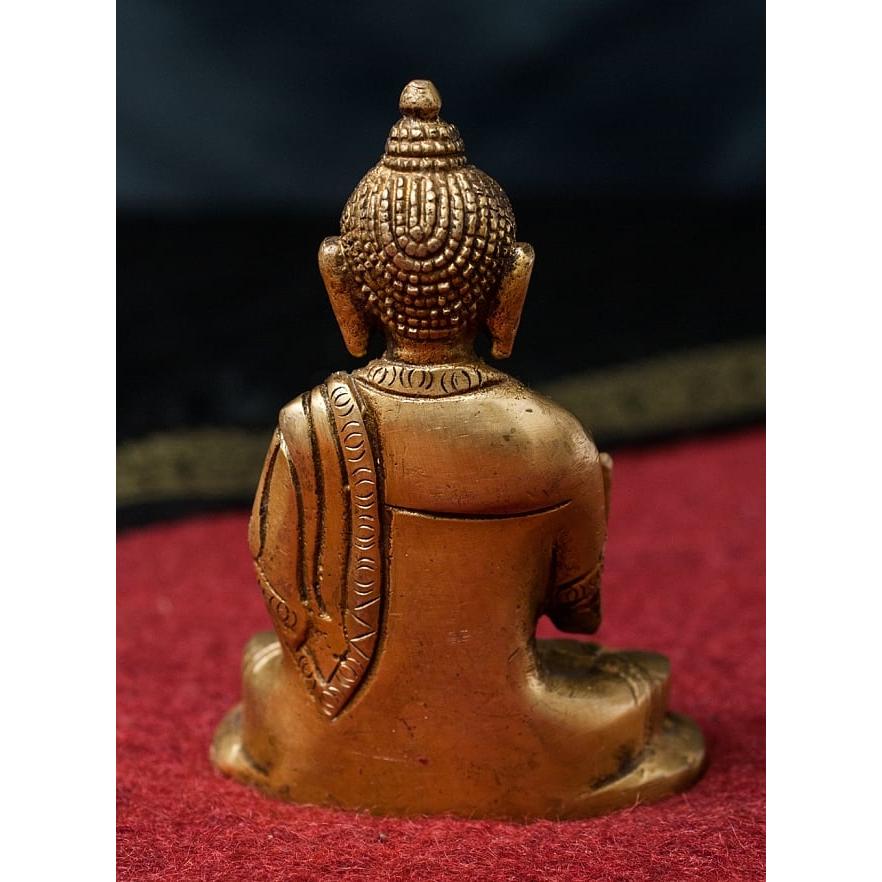 仏像 仏陀 神様像 ブラス アモーガシッディー 不空成就如来 12cm