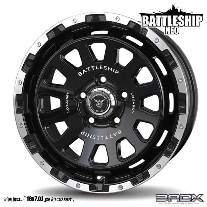 ロクサーニ ホイール4本セット BADX バドックス BATTLESHIP NEO バトル