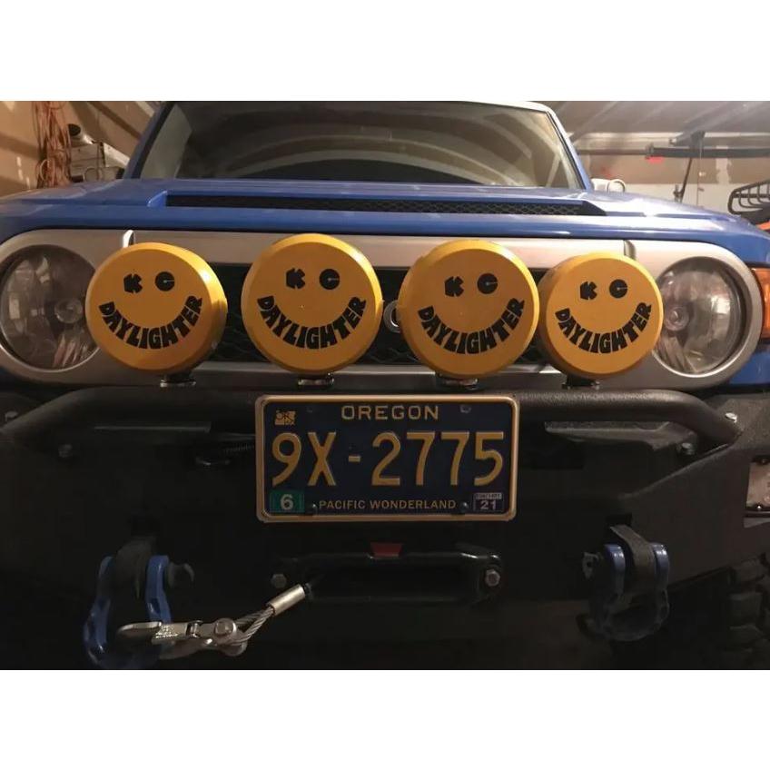 KC HiLiTES ライトカバー 強化プラスチック イエロー × ブラック 6Hard