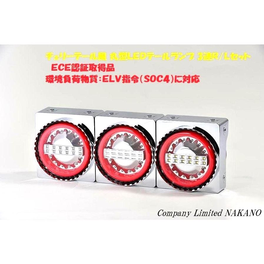 日本ボデーパーツ工業 チェリーテール風 JB丸型 LEDテールランプ 24V3
