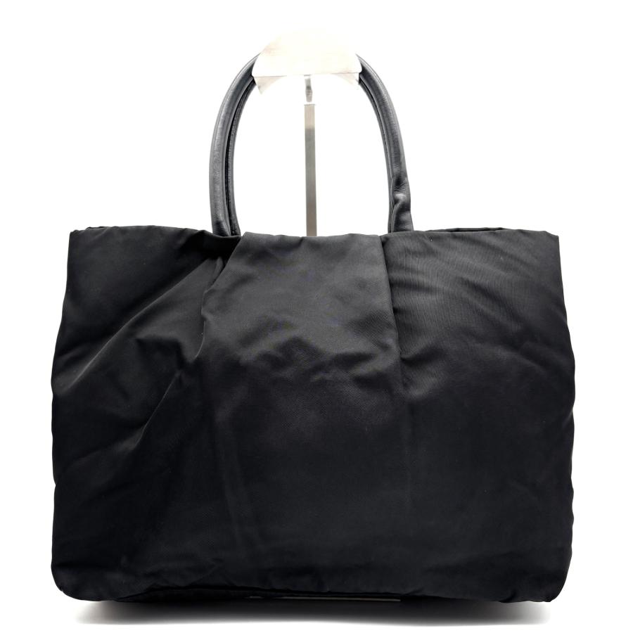 PRADA プラダ ハンドバッグ リボン テスートナイロン 軽量 レザー 本革