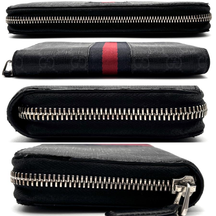 GUCCI グッチ 長財布 ジップアラウンドウォレット シェリーライン GG
