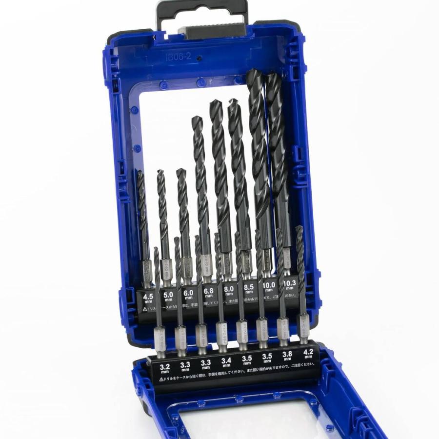 trial-c 削り出し一体型ドリル ステンレス・鉄用 16本組 六角軸 ドリル