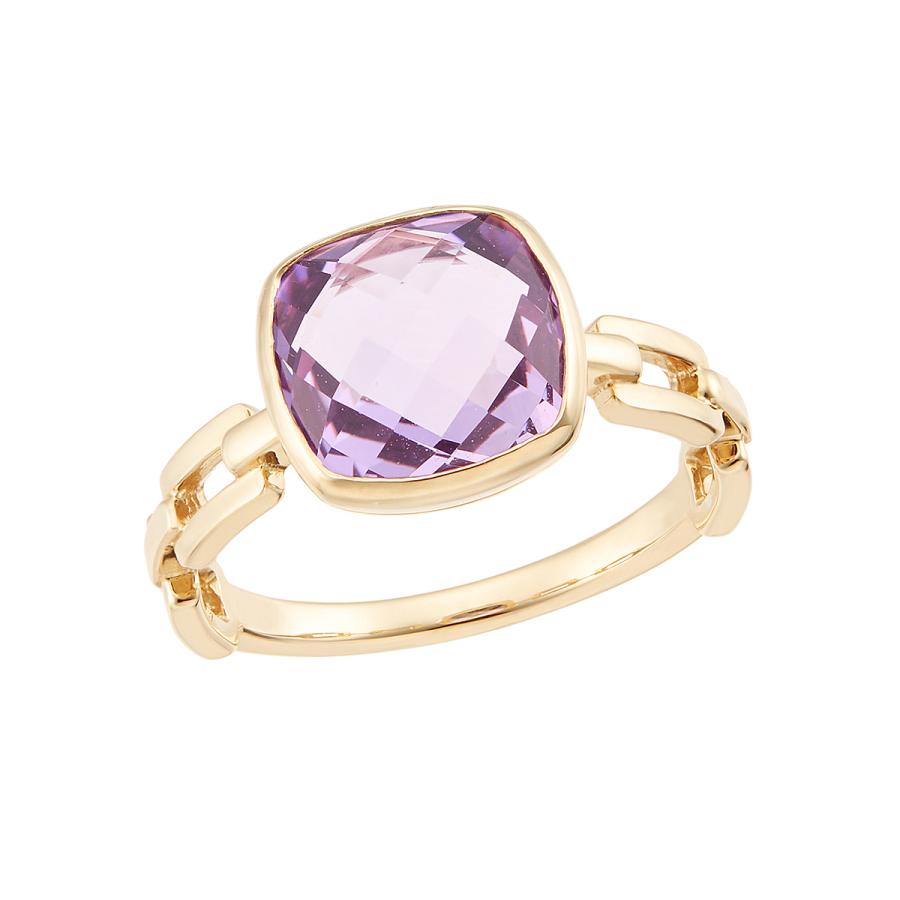 ジュエリーツツミ K10イエローゴールドライトアメシストリング