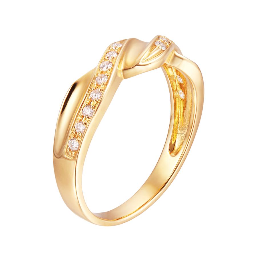 ジュエリーツツミ K18イエローゴールドダイヤモンドリング