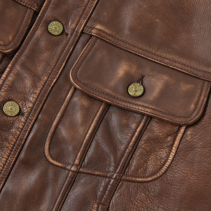 DIESEL（ディーゼル） レザージャケット メンズ 牛革 本革