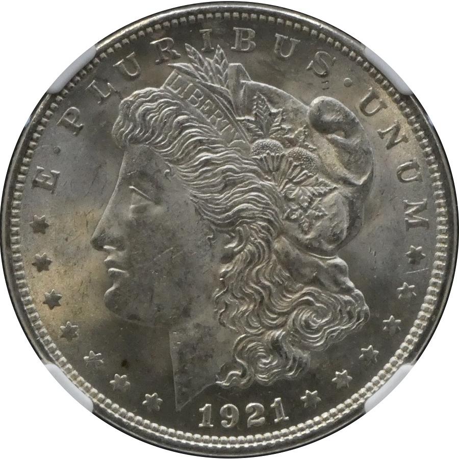 NGC MS62 モルガンダラー モルガン1ドル銀貨 1921年 アメリカ