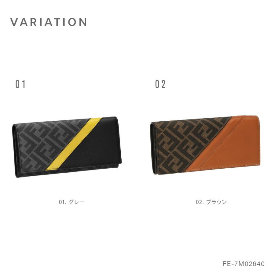 FENDI（フェンディ） 長財布 メンズ 財布 ファブリック コンチネンタル