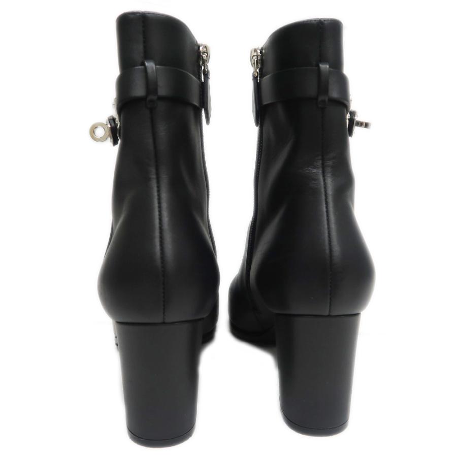 名東】エルメス サンジェルマン ショートブーツ ブラック 黒 サイズ38