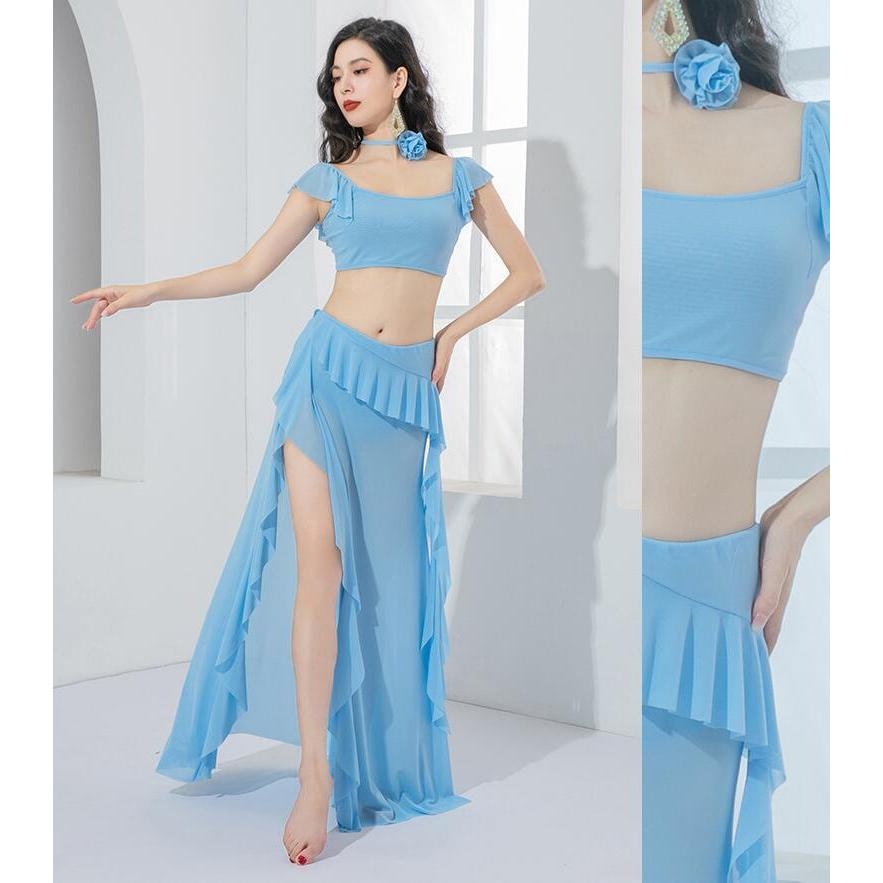 レディース ベリーダンス 衣装 セット レッスン着 練習着 上下