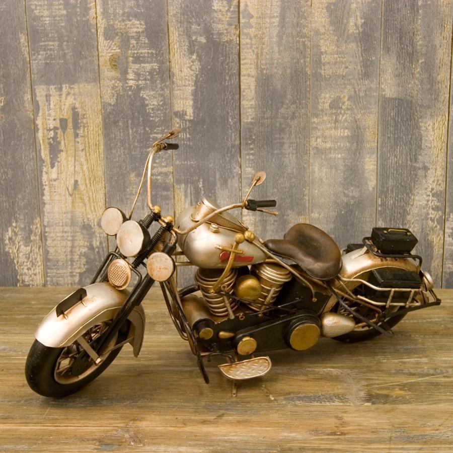 ブリキ おもちゃ 置き物 バイク インテリア オブジェ レトロ