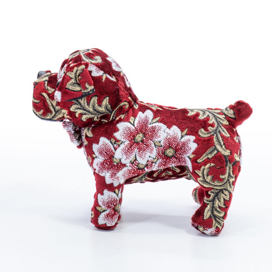 金華山 桜 【ブルドッグ】レッド ぬいぐるみ 300mm×380mm 犬 いぬ