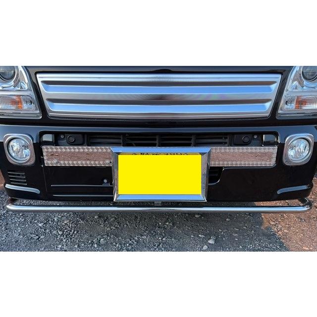 ステンナンバー移動ガーニュシュ スズキ キャリー DA16T 鏡面（＃800