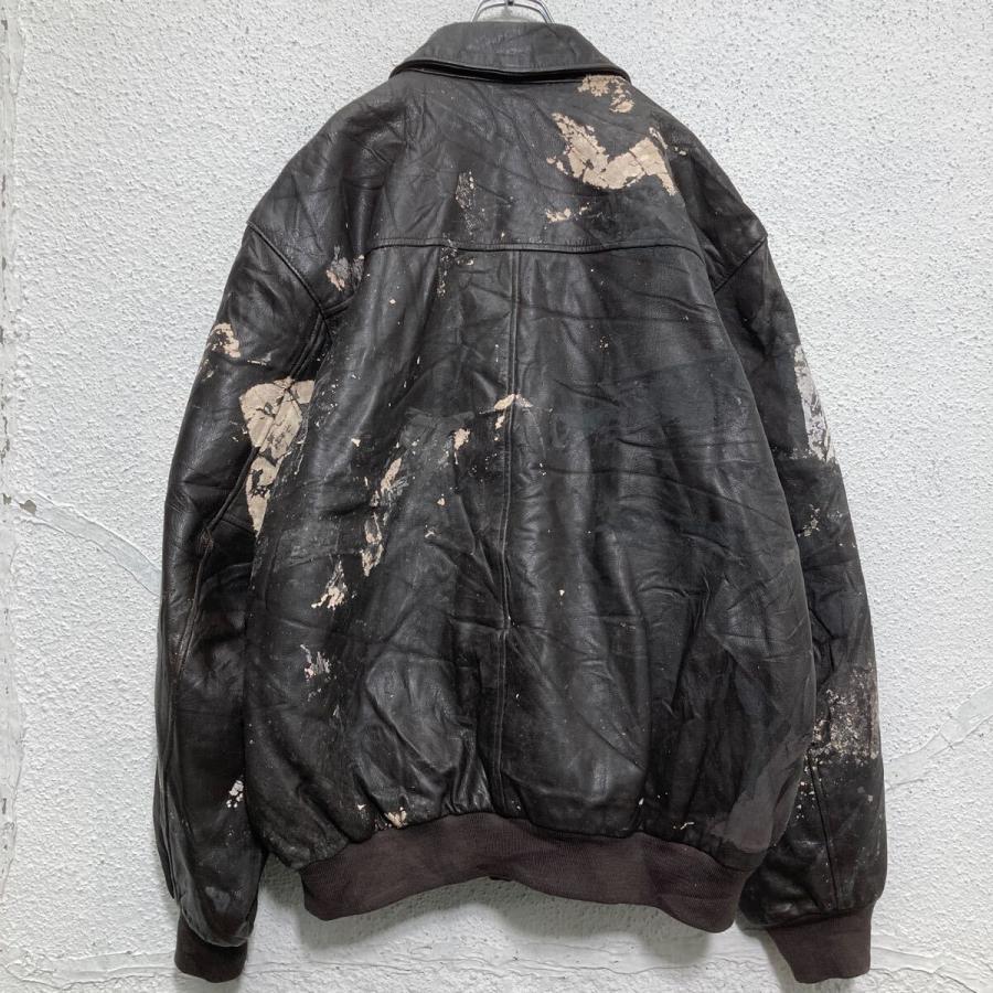 L.L.Bean レザー ジャケット エルエルビーン XL ブラック ビッグサイズ