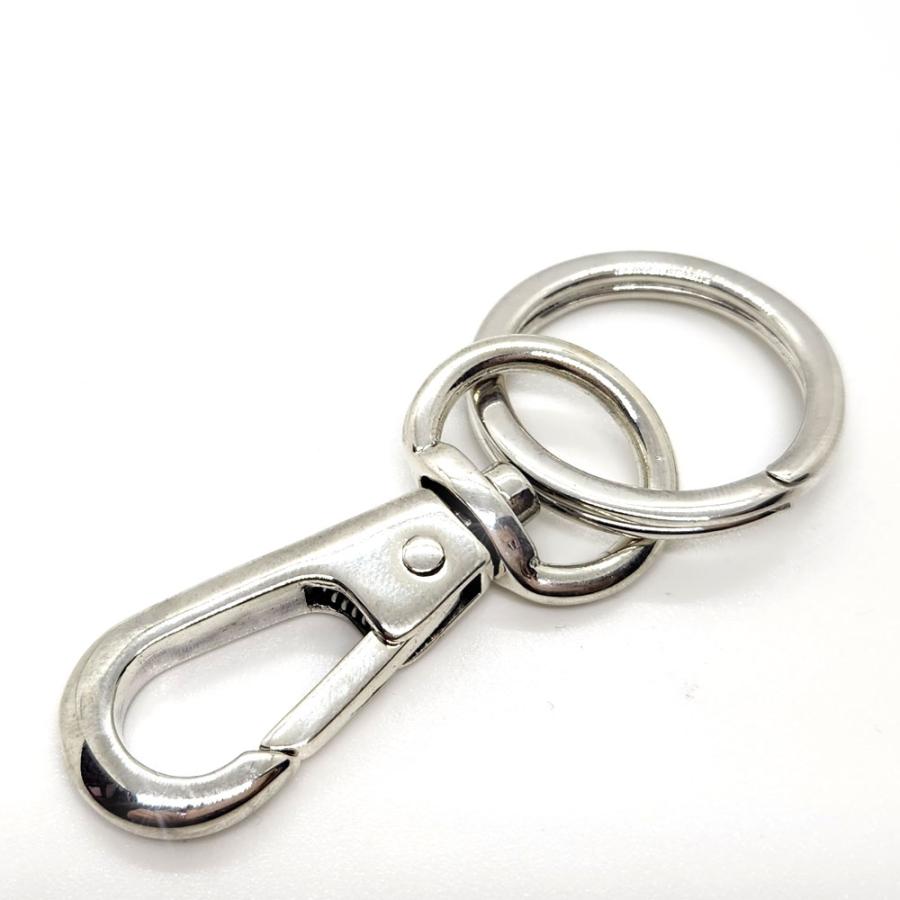シルバー925 / キーリング シンプルスタイル 55mm カラビナ