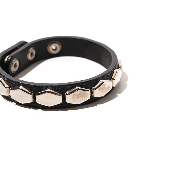 UNDERCOVER アンダーカバー HEXAGON STUDS LEATHER BRACELET