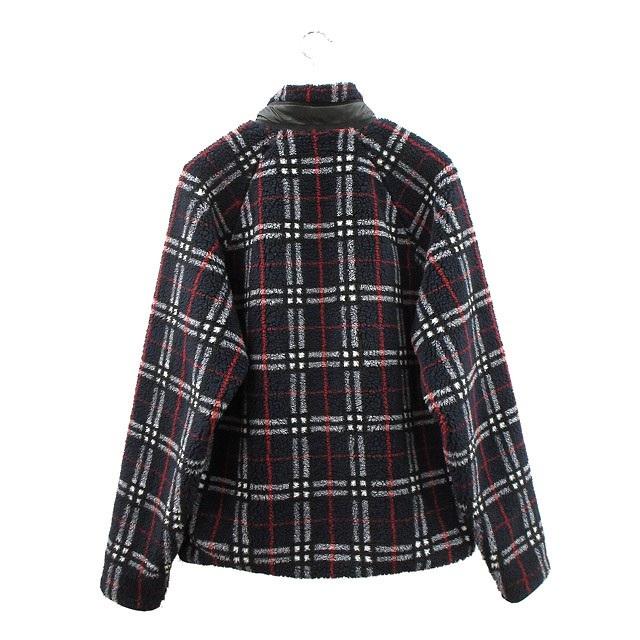 BURBERRY（バーバリー） フリース ジャケット チェック M ネイビー 紺