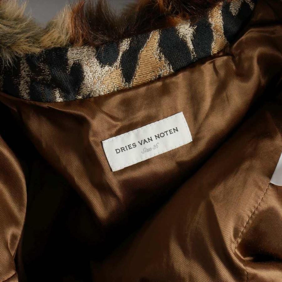 ドリスヴァンノッテン DRIES VAN NOTEN レオパード フェイクファー