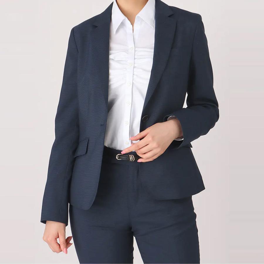 AOYAMA 【洋服の青山】オールシーズン ネイビー系 1ボタンミドル丈