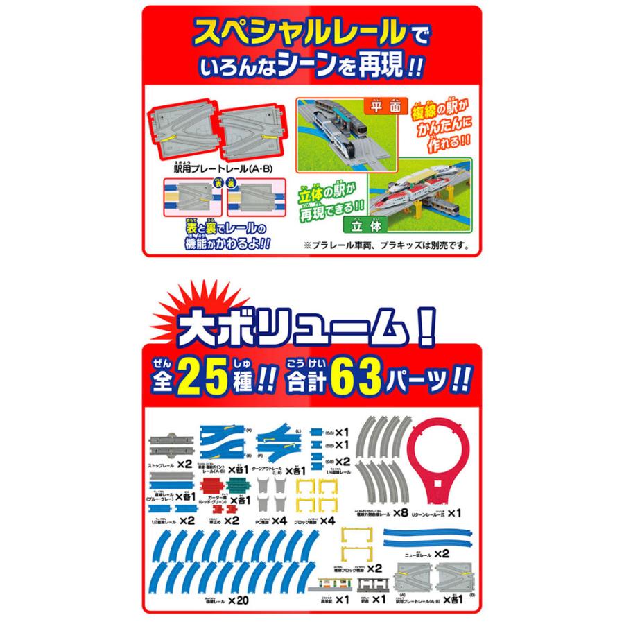 プラレール 20のレイアウトでかっこよく走らせよう! DXレールキット