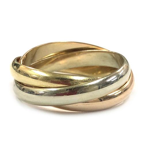 Cartier（カルティエ） トリニティ リング ＃62 21号 K18 スリーカラー