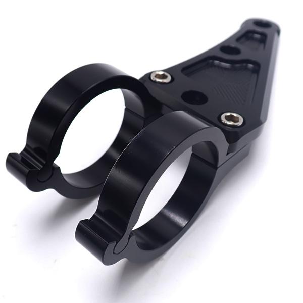バイク 汎用 ヘッドライトステー 36mm 36パイ ブラック フロント