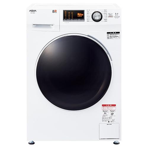 AQUA AQW-F8N(W) ドラム式全自動洗濯機 8kg ホワイト AQWF8N(W