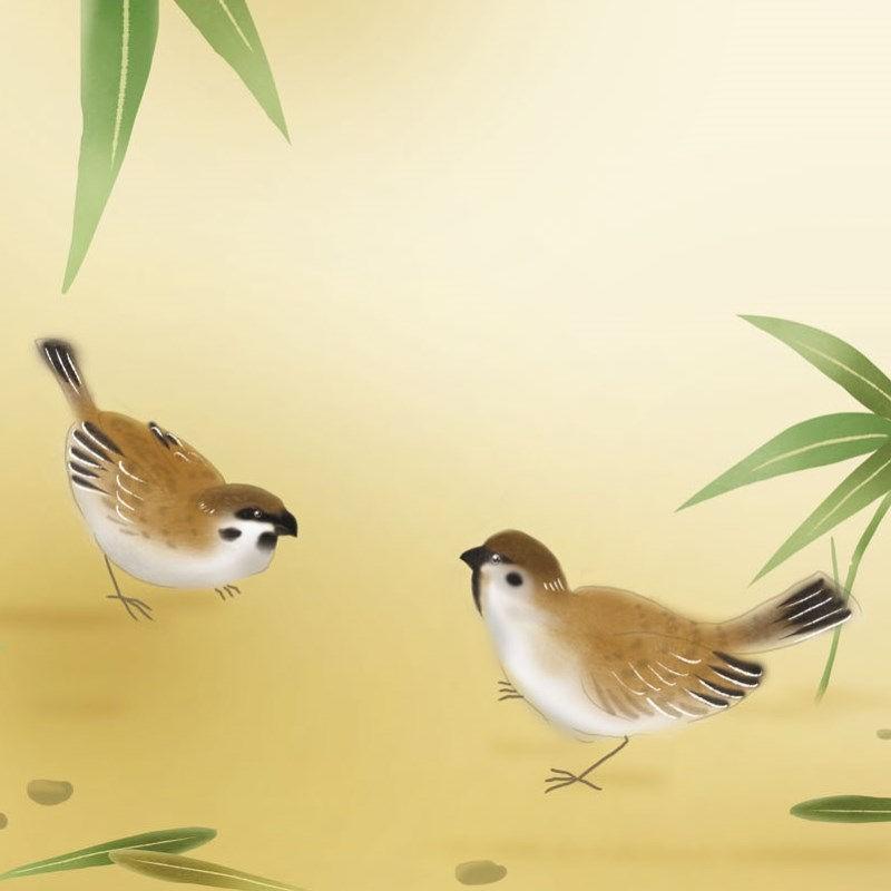 額絵 日本画 花鳥画 竹に雀 F4 田村竹世 [G4-BK054-F4]【代引き不可