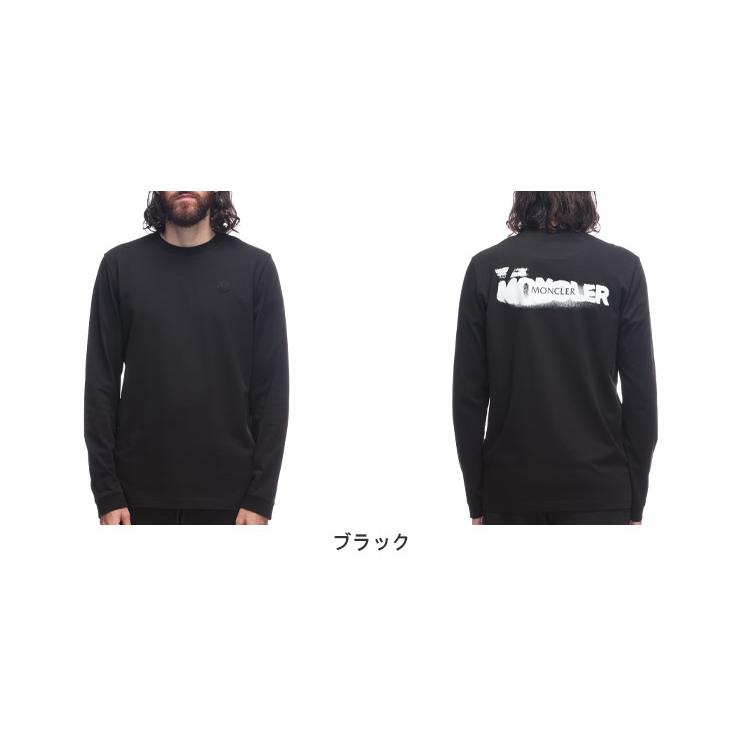 MONCLER（モンクレール） メンズ スプレーロゴプリント 長袖Tシャツ