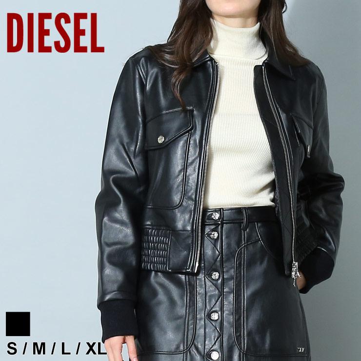 DIESEL（ディーゼル） レディース ブルゾン ブランド レザージャケット