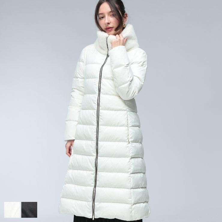 HERNO（ヘルノ） ヘルノダウン ブルゾン レディース ロゴ ファーカラー