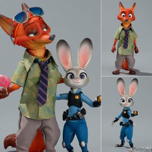ズートピア ニック＆ジュディ 1/8 アクションフィギュア[共鳴GONG