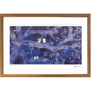 熊谷守一 「 鬼百合に揚羽蝶 」 シルクスクリーン 版画 : 内田画廊