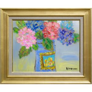 田村 一 「 スペイン壷と赤い薔薇 」 油絵 ・ 油彩画 F6 ( 6号 ) 絵画