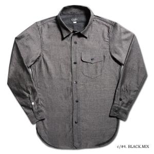 UES（ウエス） 無地ネルシャツ インディゴヘビーネルシャツ No 501655