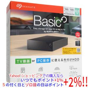 ☆バッファロー 外付けHDD HD-SGDA2U3-B [ブラック][容量：2TB