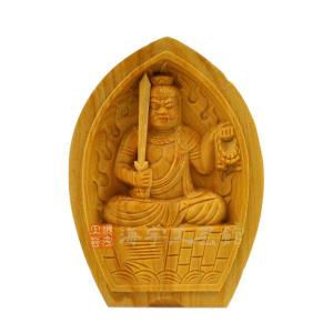 木彫り仏像】 ☆白檀弘法大師（空海） 坐2.0寸 総高16.5cm 「真言宗脇