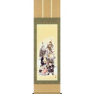 掛け軸 南天福寿 (田村竹世) 掛軸 : 掛け軸・絵画の専門店 掛軸堂画廊