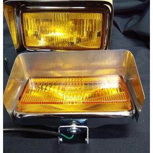 小糸製作所 Koito 小糸 フォグランプ イエロー 角型 12V 白カバー付き