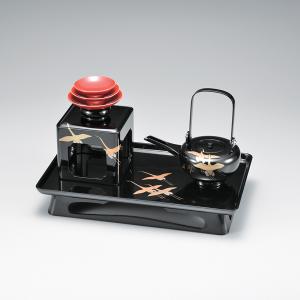 お屠蘇セット 屠蘇器 漆器 本漆 黒 松竹梅蒔絵16屠蘇器 : おいしい