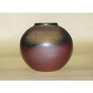 備前焼 筒花入（桟切)| おしゃれ 日本製 工芸品 山口県 陶器 花器 花瓶