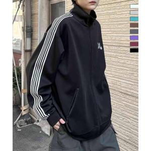 ジャージ embroidery side line track jacket/胸刺繍 サイドライン