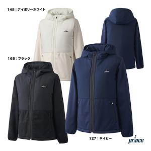 Prince（プリンス） フリースパーカー ブラック / WF2662-165 : テニス