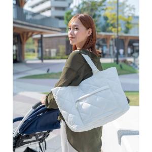 マザーズバッグ 「A4サイズ収納可」キルティングトートバッグ マザーズ