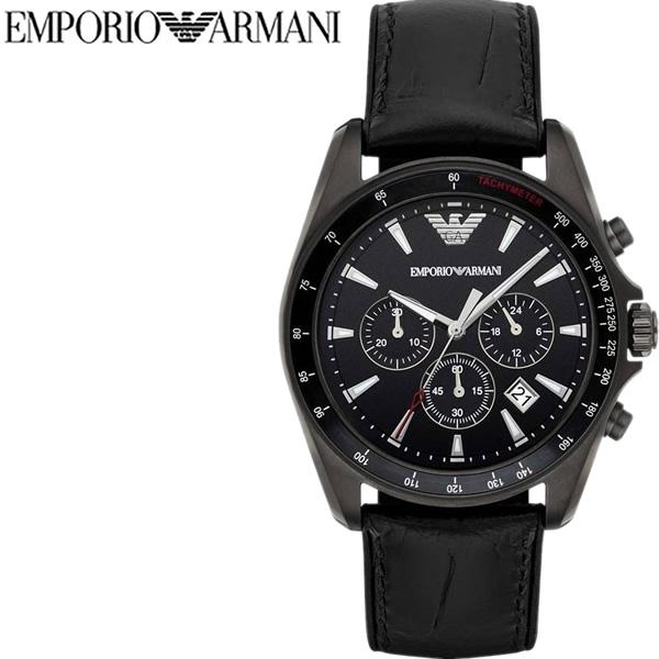 EMPORIO ARMANI 訳あり特価・箱 取説なし アルマーニ 腕時計 メンズ 革