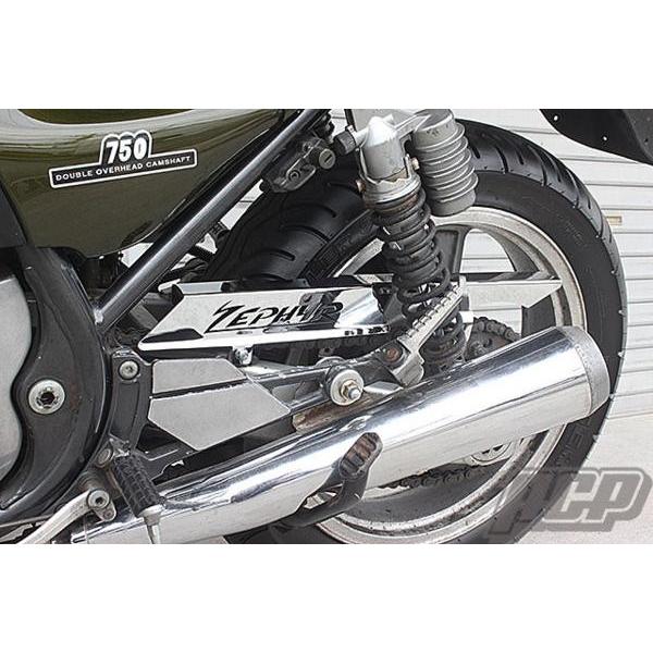 ゼファー750 ロゴ入り メッキ チェーンケース : エーシーピー二輪