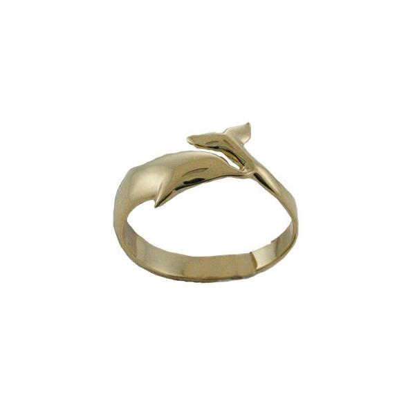 ハワイアンジュエリー リング 指輪 14k ゴールド ドルフィンリング