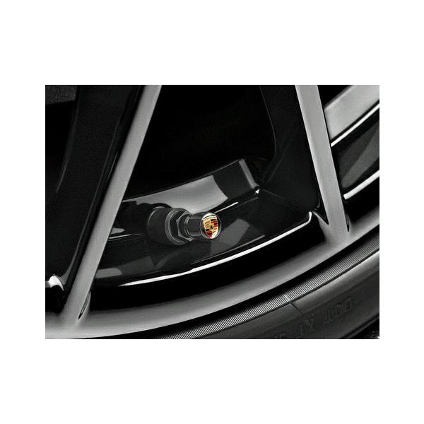 ポルシェ純正】ポルシェ クレスト バルブステム キャップ セット