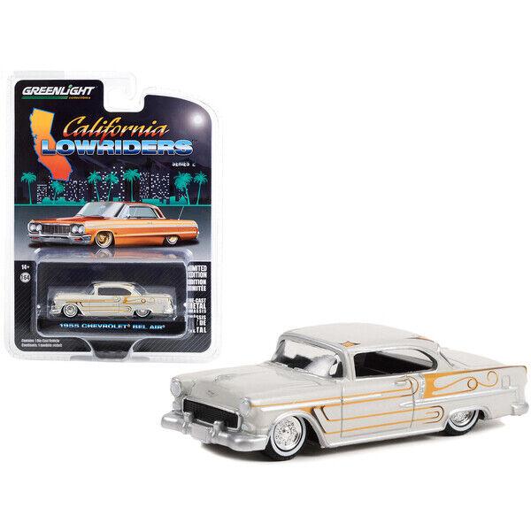 グリーンライト 1/64 シボレー ベルエア 1955 ローライダー California